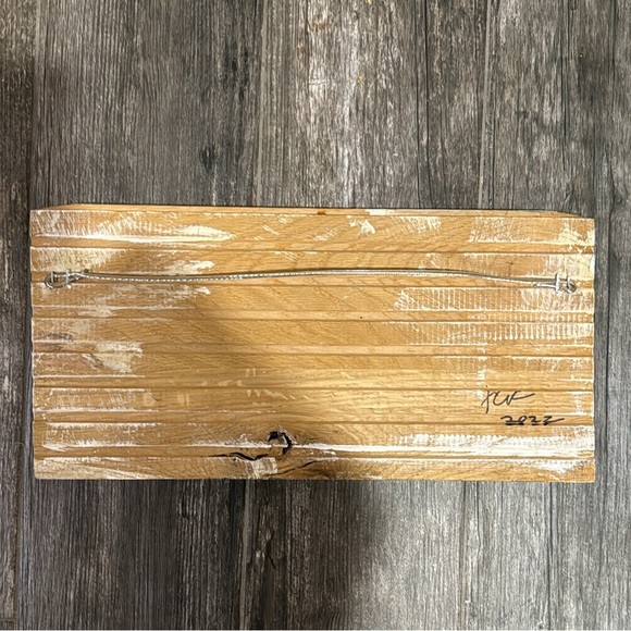 North Pole milk & cookie company shabby chic artist made sign NWT - Picture 2 of 4